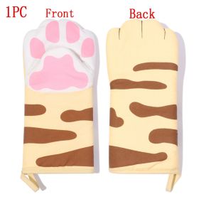 3D Fun Cartoon Animal Cat Paws & Oven Mitts (See Colors for Variants) (Color: 1pc 2)