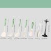 4pcs/5pcs/7pcs Food Grade Silicone Spatula; Cooking Tongs; Ladle; Straining Spoon; Large Spoon; Pasta Spoon; Display Rack