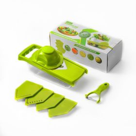 Multifunctional Vegetable Cutter (Color: Green)