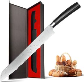Bread Knife, Chef's Knife or Damascus All Purpose Knife-see Variants (Color: As pic show, size: 10 Inch)