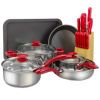 Home Delicacies Hard Anodized Nonstick,17 Piece Set
