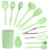 Cooking, Baking, 10 PCS Spatula Set-High Heat Resistant Kitchen Utensil Set