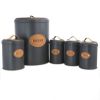 Three Piece Essential Houseware Kitchen Storage and Organization Canister Set