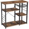 3-Tier Industrial Kitchen Baker's Rack, Utility Microwave Oven Stand, Storage Rack, Workstation Shelf