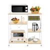 3-Tier Industrial Kitchen Baker's Rack, Utility Microwave Oven Stand, Storage Rack, Workstation Shelf