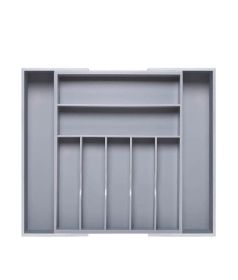 Adjustable, Expandable Kitchen Utensils Drawer Organizer (Color: Gray)