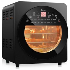 16-in-1 Air Fryer-15.5 qt.,Toaster, Rotisserie, Dehydrator, Oven (Color: Black)