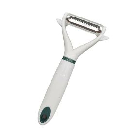 2 In 1 Vegetable Peeler & Julienne Cutter (Color: White)