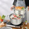 Kitchen Supplise-Glass Lid, Multi Tier, Stainless Steel Steamer Set