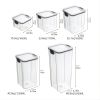 1pc 15.5oz or 23.6oz or 32.1oz Food Storage Container With Lid; Clear Plastic Kitchen And Pantry Organization Canisters