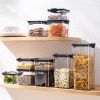 1pc 15.5oz or 23.6oz or 32.1oz Food Storage Container With Lid; Clear Plastic Kitchen And Pantry Organization Canisters