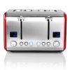 4 Slice Toaster with LED Screen, Stainless Steel