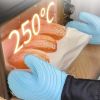 Silicone Insulated Oven Mitten  High Temperature Kitchen Anti-Hot Gloves