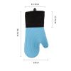 Silicone Insulated Oven Mitten  High Temperature Kitchen Anti-Hot Gloves