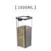 1pc 15.5oz or 23.6oz or 32.1oz Food Storage Container With Lid; Clear Plastic Kitchen And Pantry Organization Canisters