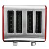 4 Slice Toaster with LED Screen, Stainless Steel