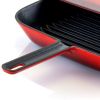 Elegant Hosehold Kitchen-Square Enamel Cast Iron Grill Pan