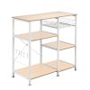 3-Tier Industrial Kitchen Baker's Rack, Utility Microwave Oven Stand, Storage Rack, Workstation Shelf