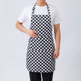 1pc Adjustable Half-length Adult Apron, Chili Pepper Pattern (Color: D., size: PJL-536)