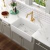 Lordear 33 Inch Farmhouse Sink, White Ceramic Single Bowl Kitchen Sink