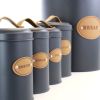 Three Piece Essential Houseware Kitchen Storage and Organization Canister Set