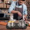 2000W Electric Double Burner, Portable Coil Heating Hot Plate for Countertop, RV Hotplate with Non Slip Rubber Feet 5 Temperature Adjustments