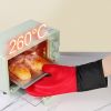 Silicone Insulated Oven Mitten  High Temperature Kitchen Anti-Hot Gloves