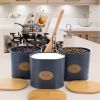 Three Piece Essential Houseware Kitchen Storage and Organization Canister Set