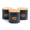 Three Piece Essential Houseware Kitchen Storage and Organization Canister Set