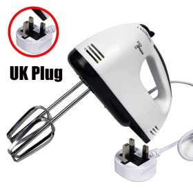 7 Speed-Handheld Mixer (Color: UK Plug)