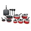 Home Delicacies Hard Anodized Nonstick,17 Piece Set